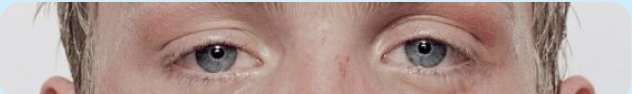 Nahaufnahme der Augen eines Zuschauers
